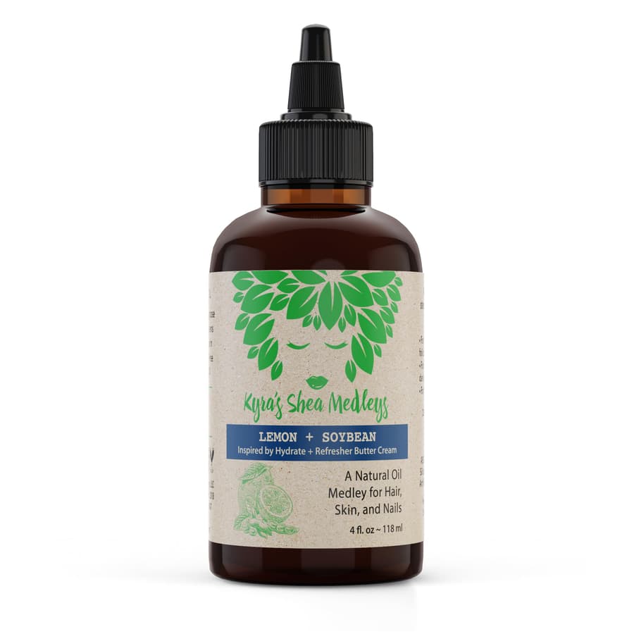 Multiuse Lemon + Soybean Oil Medley for Face Body and Hair Natural Soya Bean