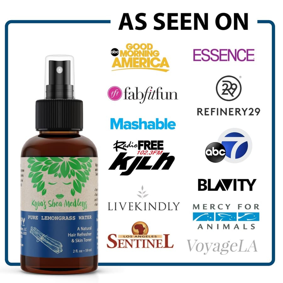 Multiuse Lemongrass Water Toner Mist for Face Body and Hair Pure Distilled