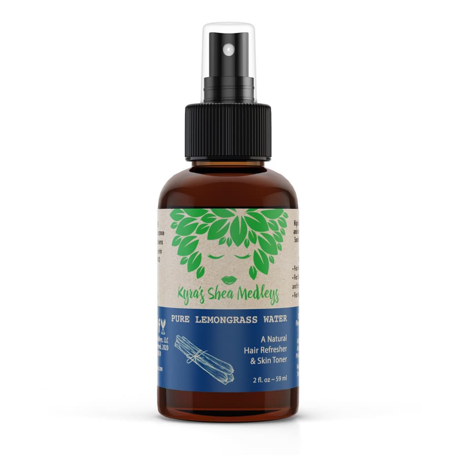 Multiuse Lemongrass Water Toner Mist for Face Body and Hair Pure Distilled