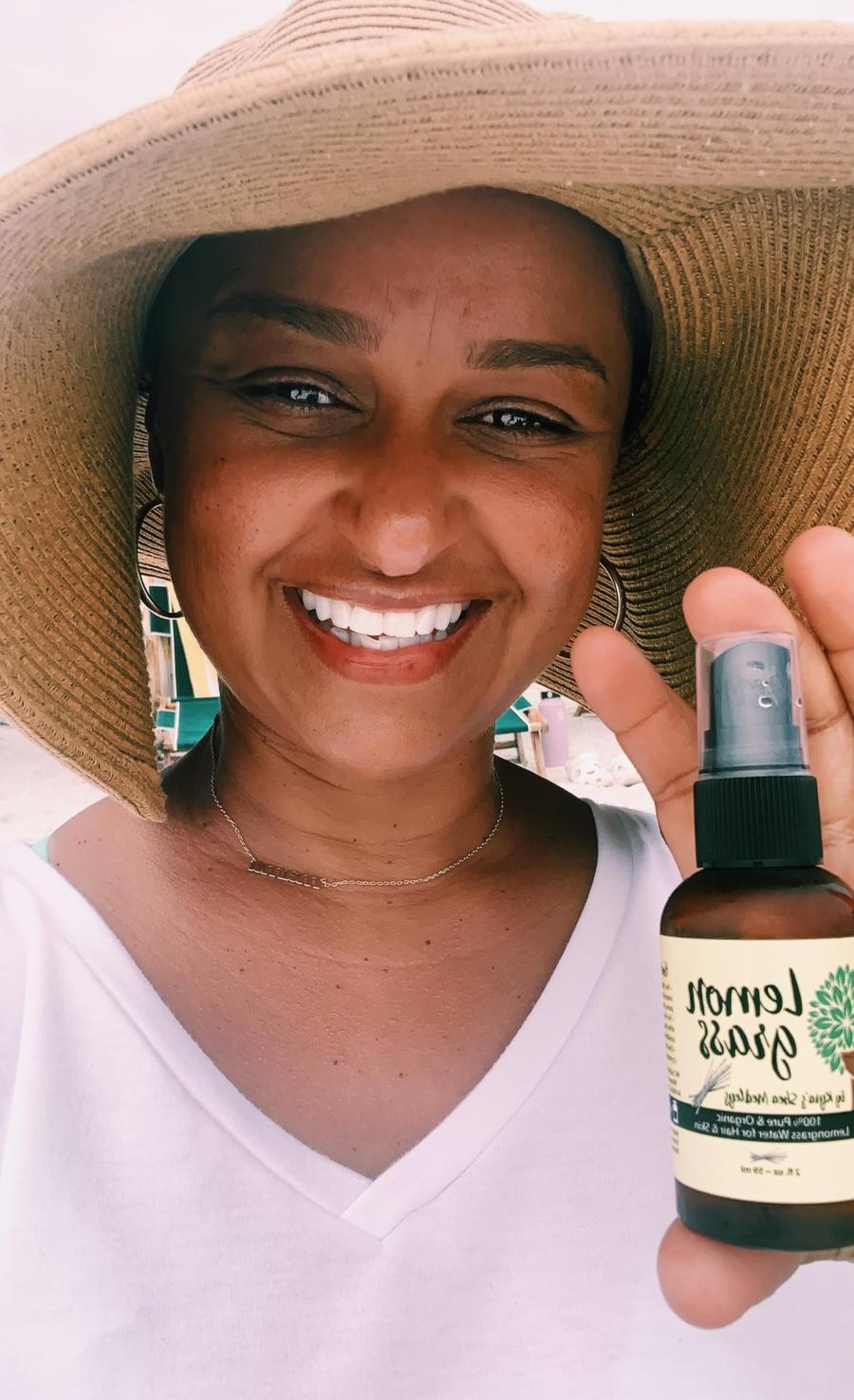 Multiuse Lemongrass Water Toner Mist for Face Body and Hair Pure Distilled