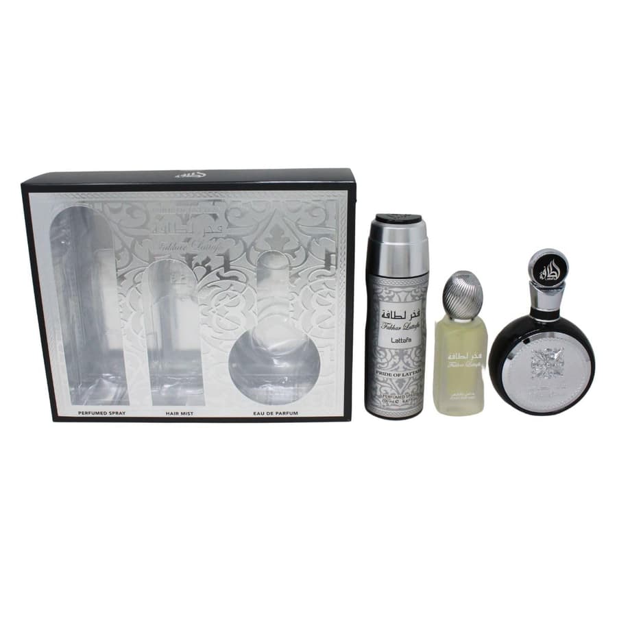 [Set] Lattafa Fakhar 3 Piece Set For Men EDP 3.4 oz