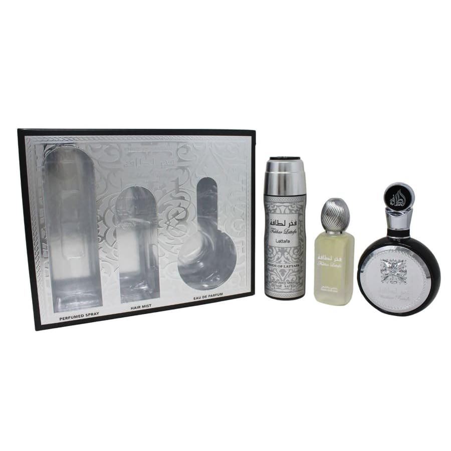 [Set] Lattafa Fakhar 3 Piece Set For Men EDP 3.4 oz