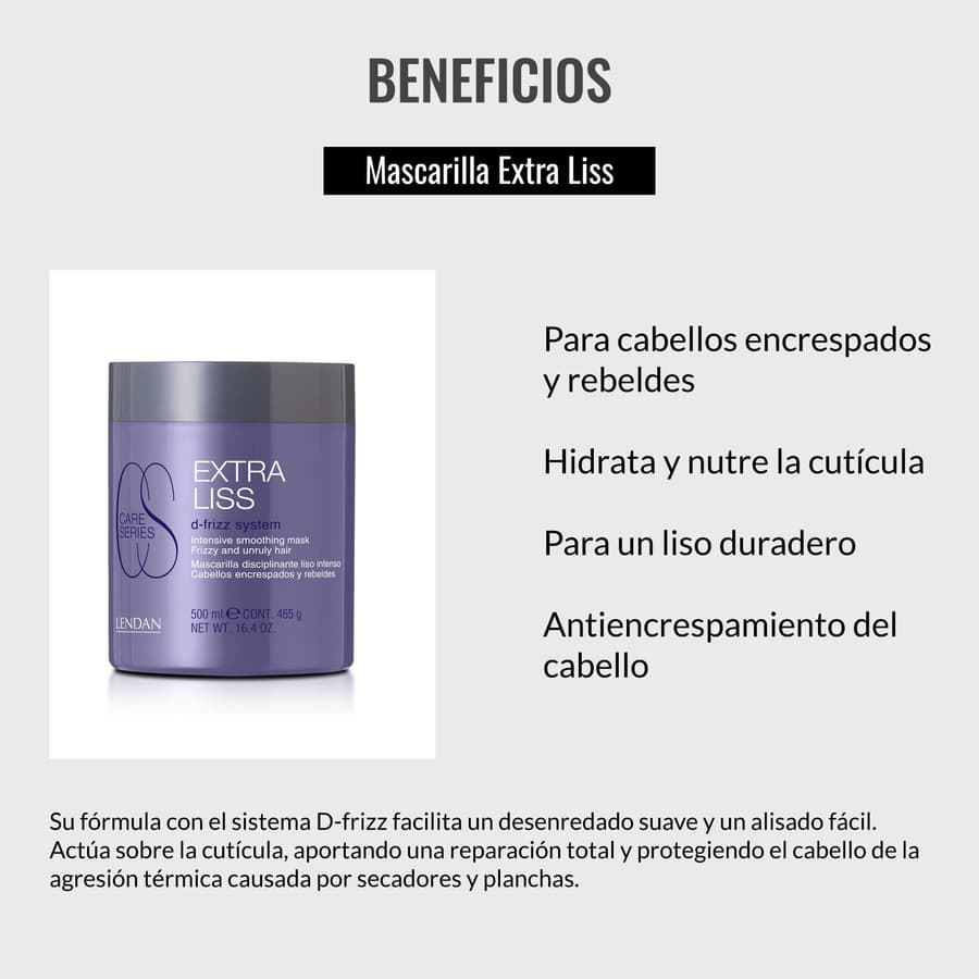 Lendan Smoothing Hair Mask Extra Liss Mask for Frizzy and Unruly Hair Hydrates