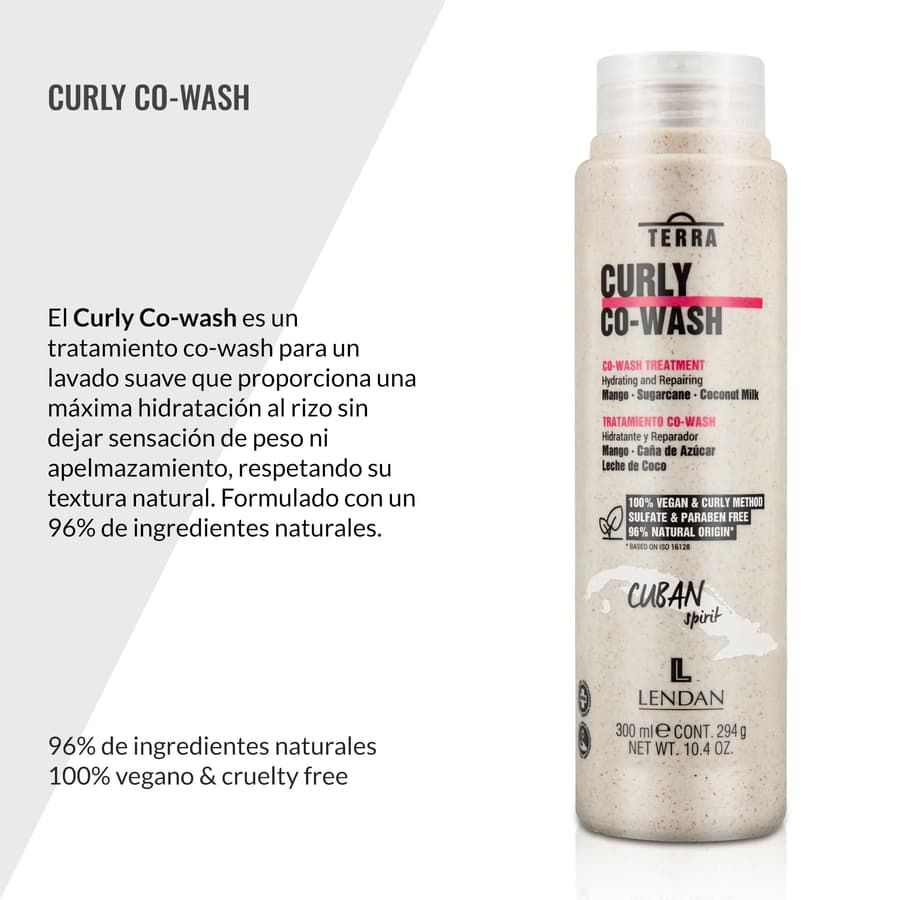 Lendan Curly Method Co Wash Terra Curly Co Wash Gentle Cleansing Defined Curls