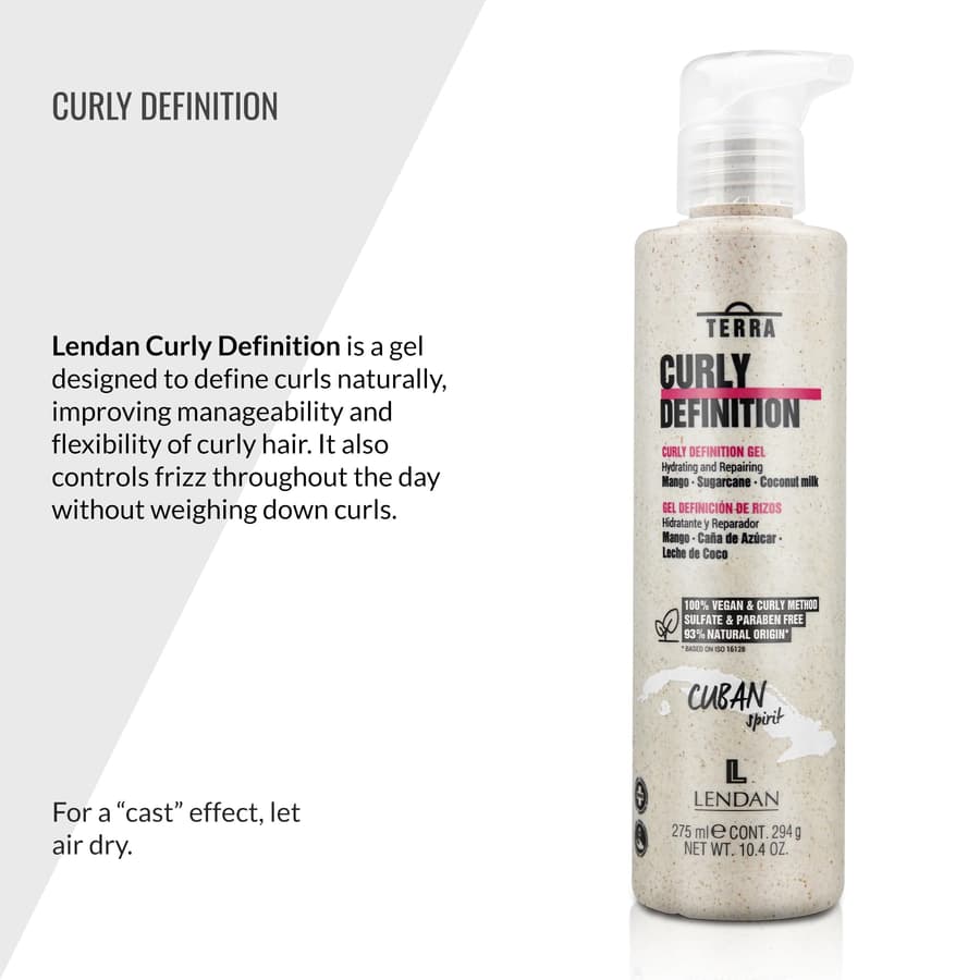 Lendan Curl Defining Gel Terra Curly Definition Enhances and Defines Curls