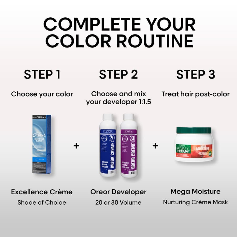 L'oreal Technique Excellence Crème Permanent Hair Color Long Lasting Hair Dye