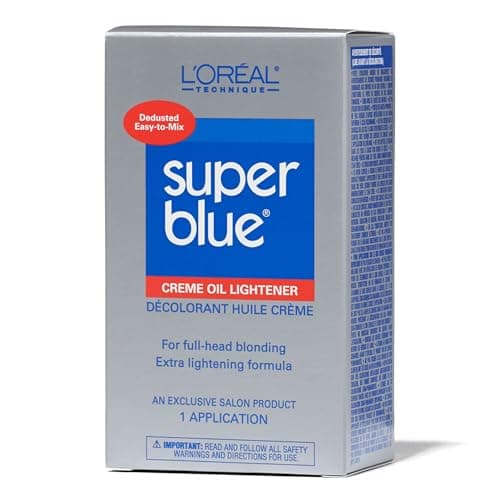 L'oreal Technique Super Blue Lightener Kit Hair Bleach Removes Natural or
