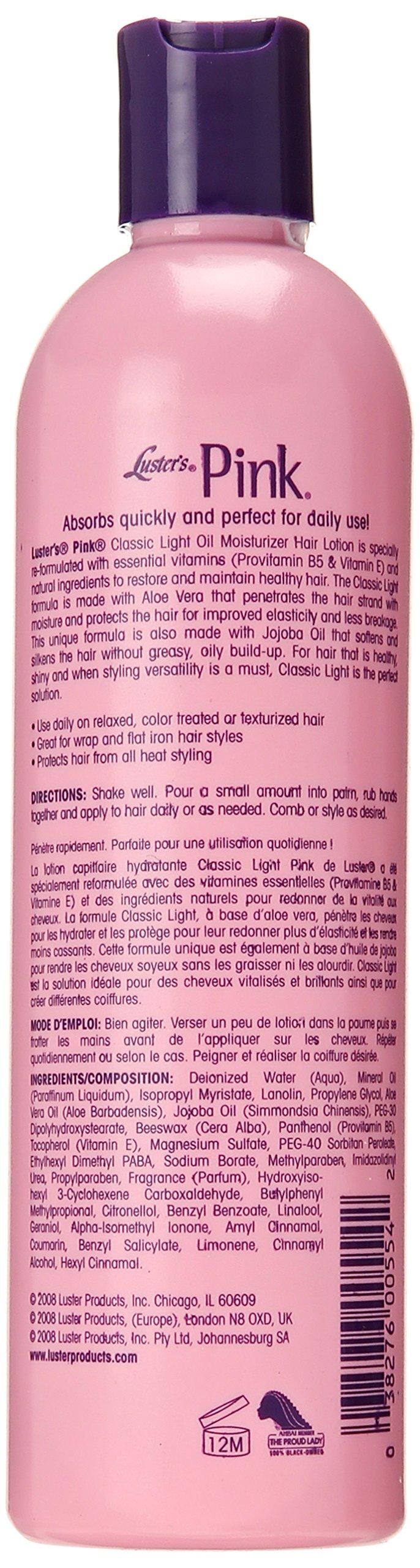 Luster's Pink Oil Moisturizer Hair Lotion 12 oz
