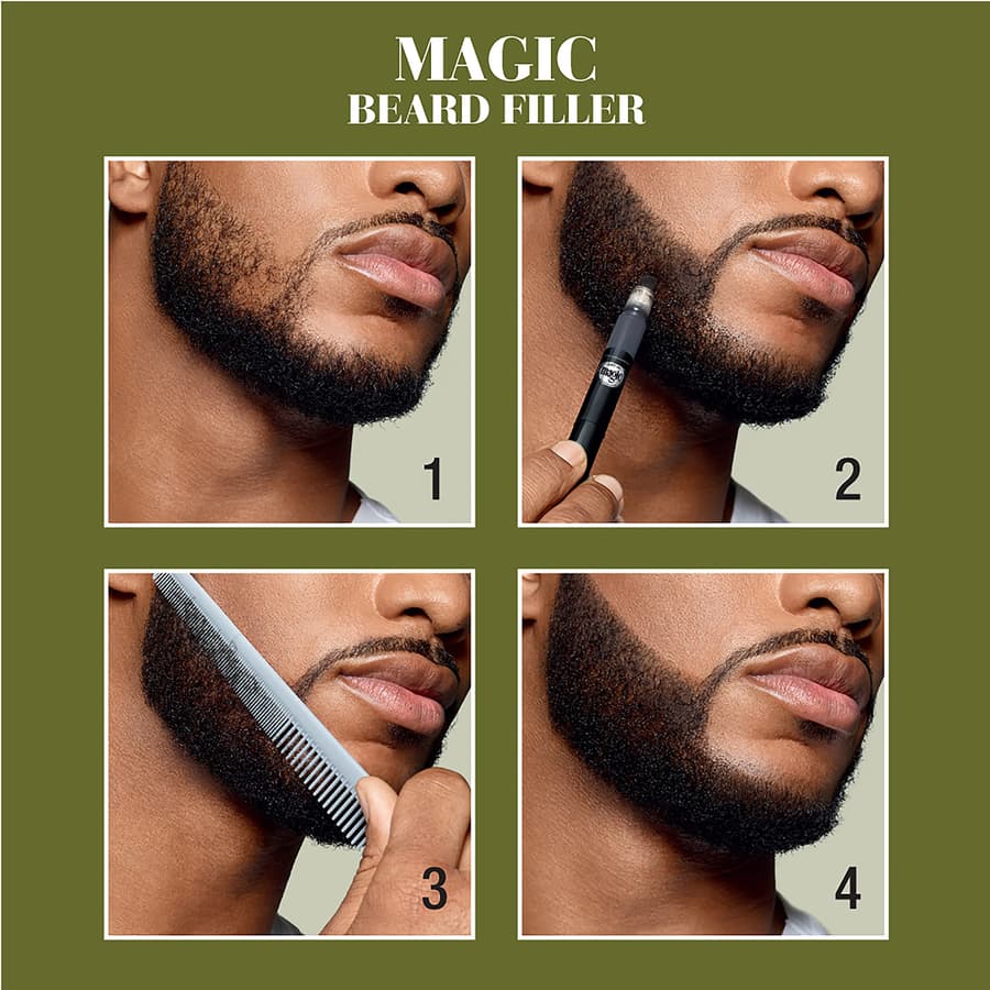Softsheen Carson Magic Grooming Beard Filler Pencil Brush Waterproof Fill In