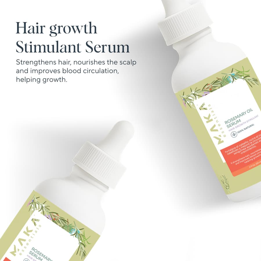 Rosemary Oil Hair Growth Serum Organic Scalp Treatment for Thicker Stronger