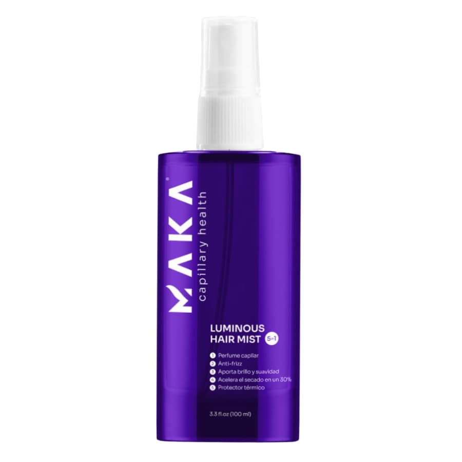 Maka Luminous Hair Mist 3.5 Fl Oz Heat Protectant Anti Frizz Shine Enhancer