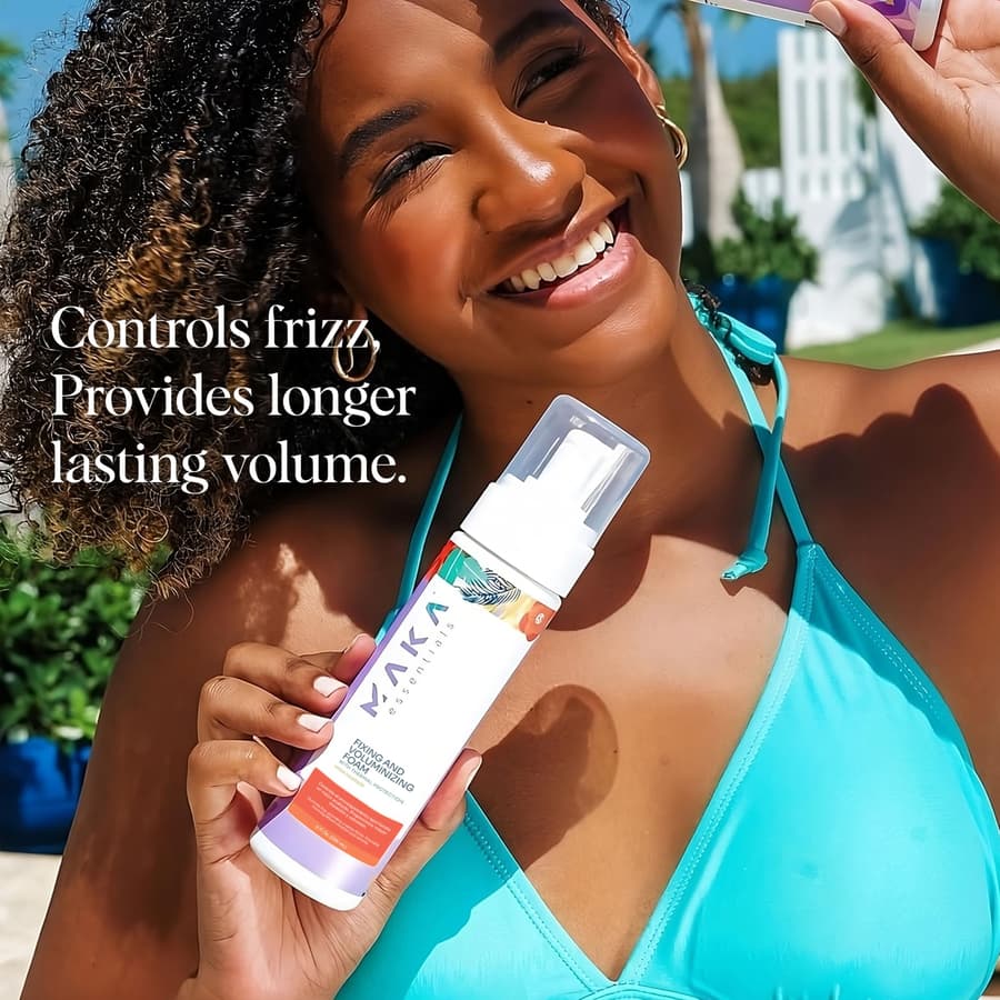 Maka Fixing Volumizing Hair Mousse Strong Hold Styling Foam for All Hair Types