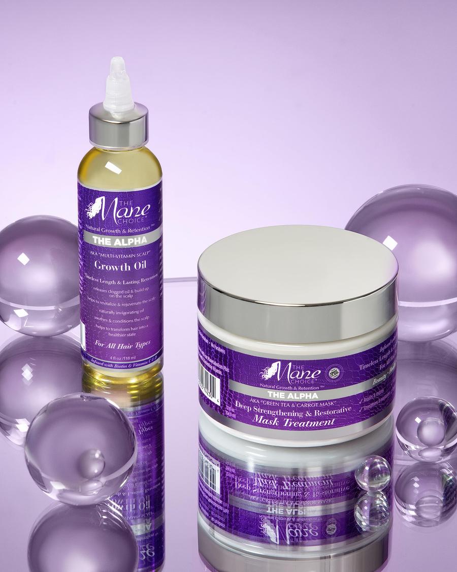 The Mane Choice the Alpha Hair Mask Green Tea Carrot Mask Treatment Deep