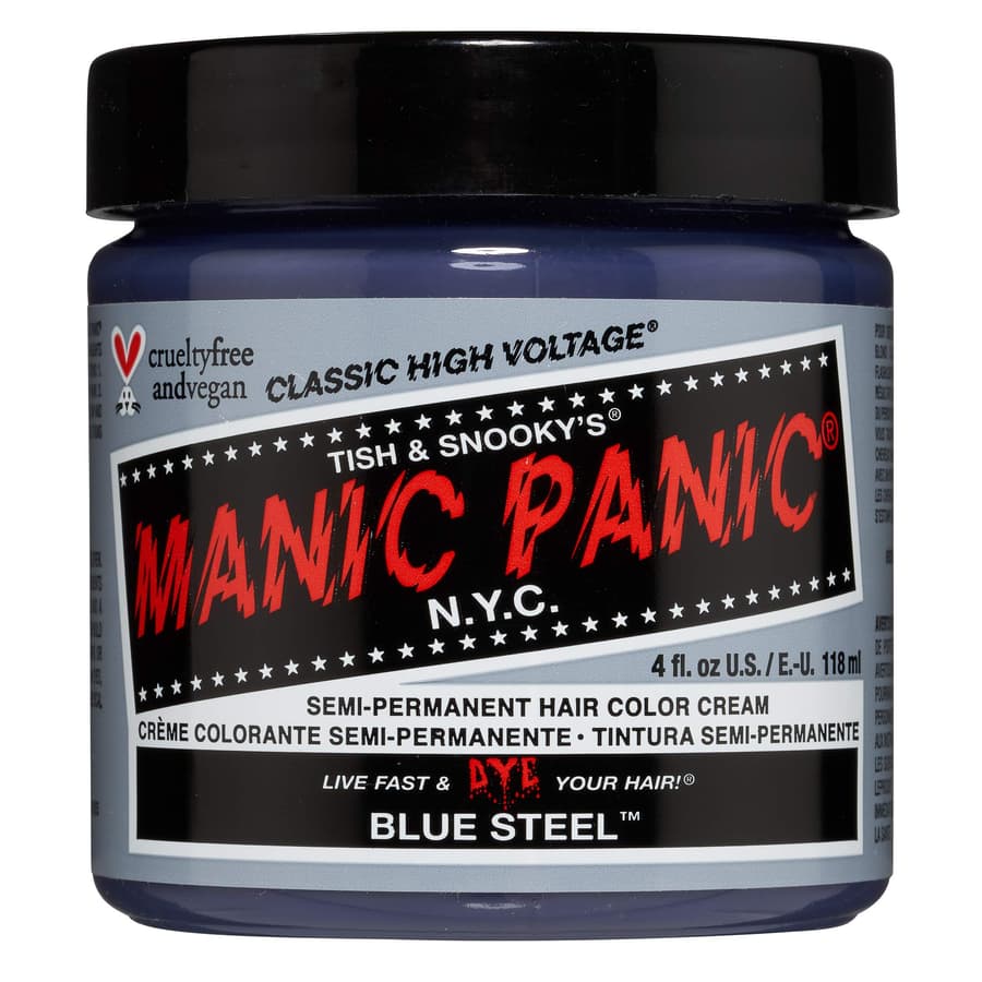 Manic Panic Classic Blue Steel Semi Permanent Hair Color Cool Silver Hair Dye