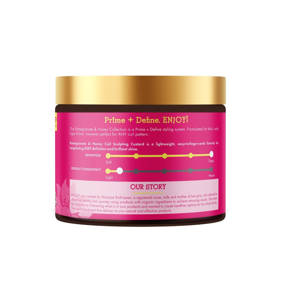 Mielle Organics Pomegranate Honey Curl Cream Coil Curl Defining Hair Cream for