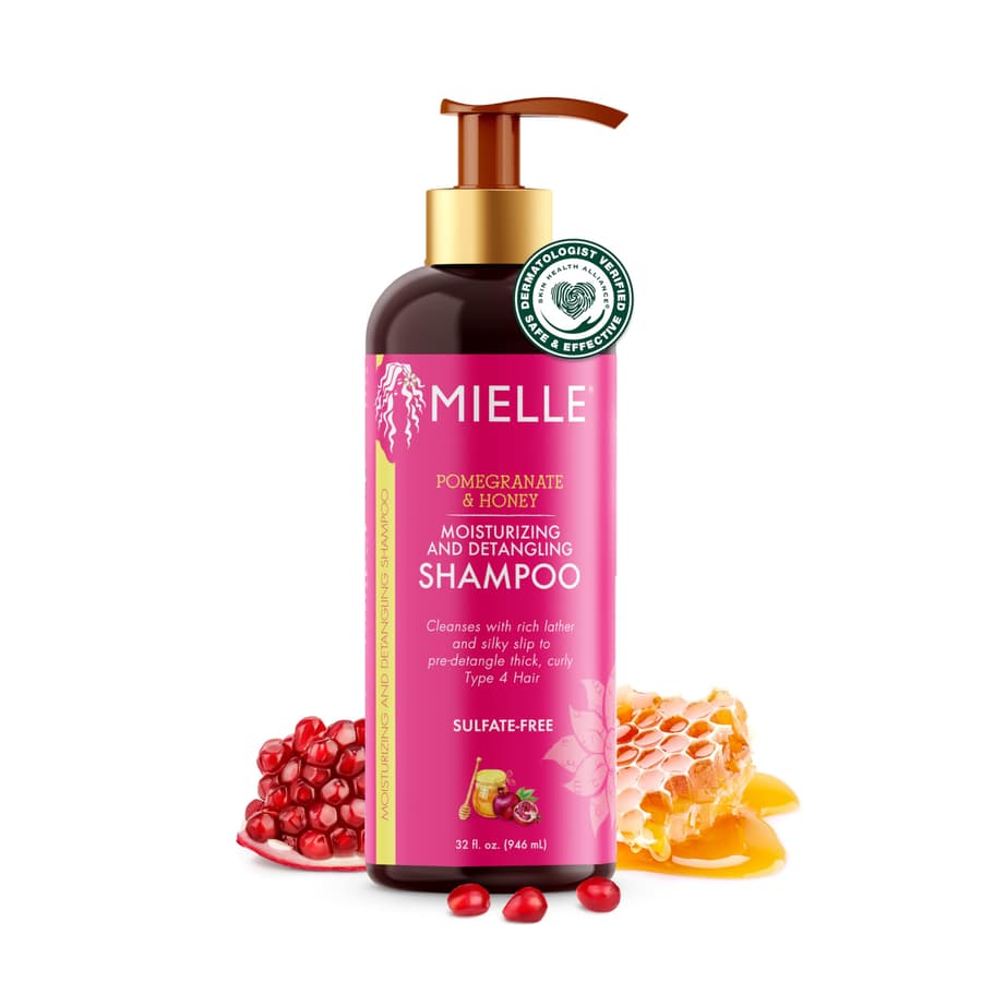 Mielle Organics Pomegranate Honey Detangling Moisturizing Shampoo Curly Hair