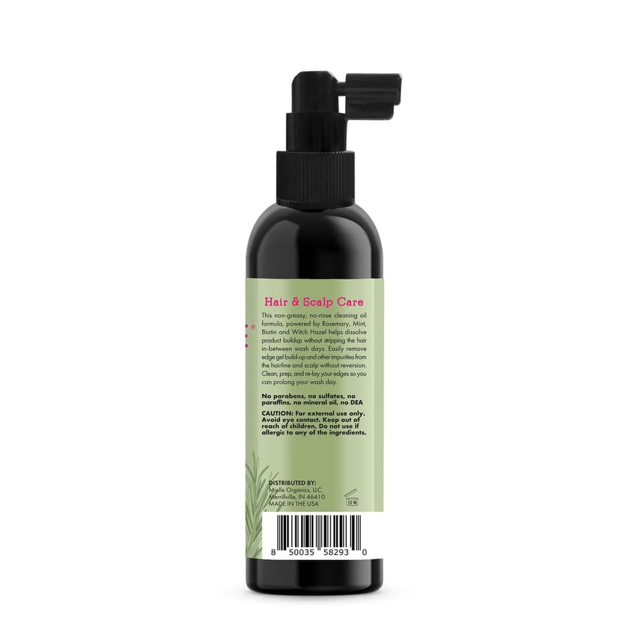 Mielle Organics Rosemary Mint Scalp Edge Cleansing Hair Oil No Rinse Scalp