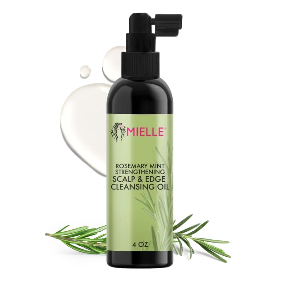Mielle Organics Rosemary Mint Scalp Edge Cleansing Hair Oil No Rinse Scalp