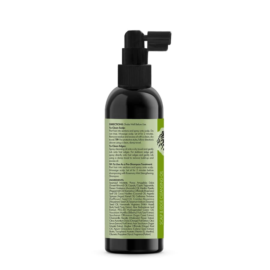Mielle Organics Rosemary Mint Scalp Edge Cleansing Hair Oil No Rinse Scalp