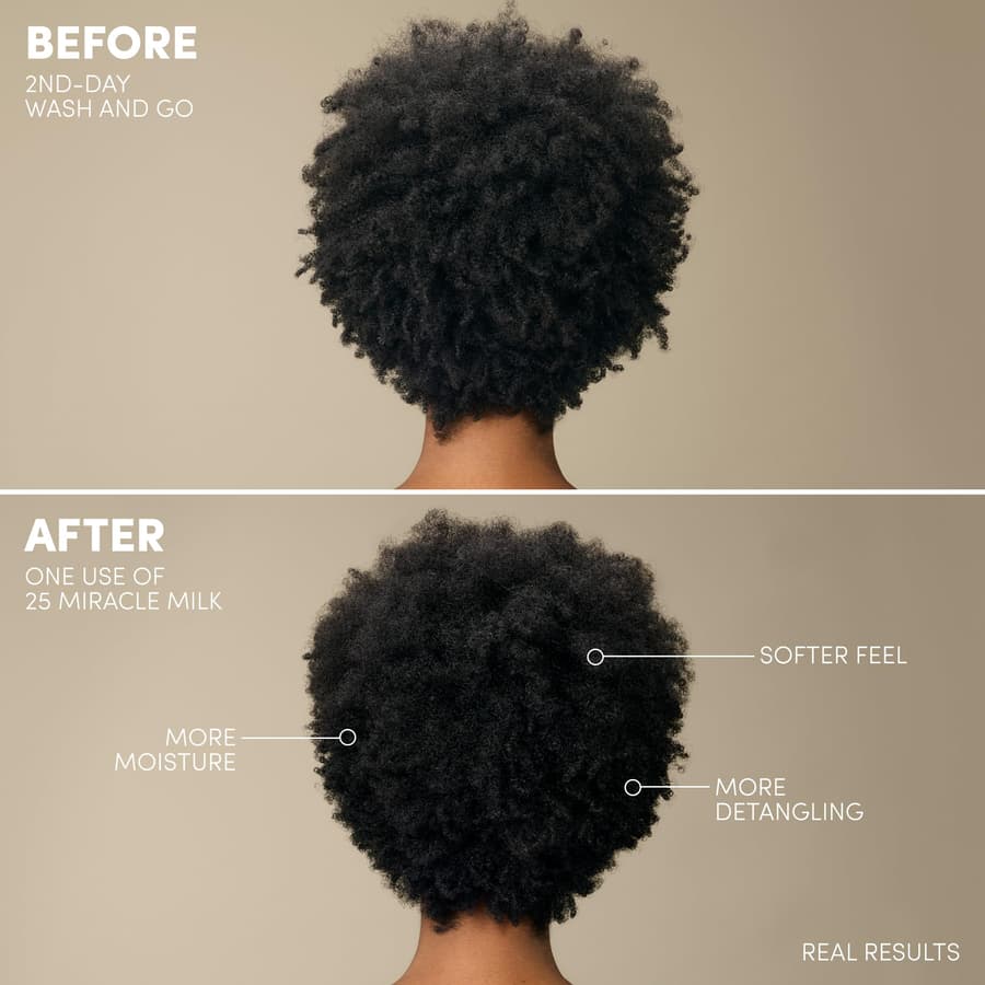 Mizani 25 Benefit Miracle Milk Leave In Conditioner for Curly Hair With Coconut