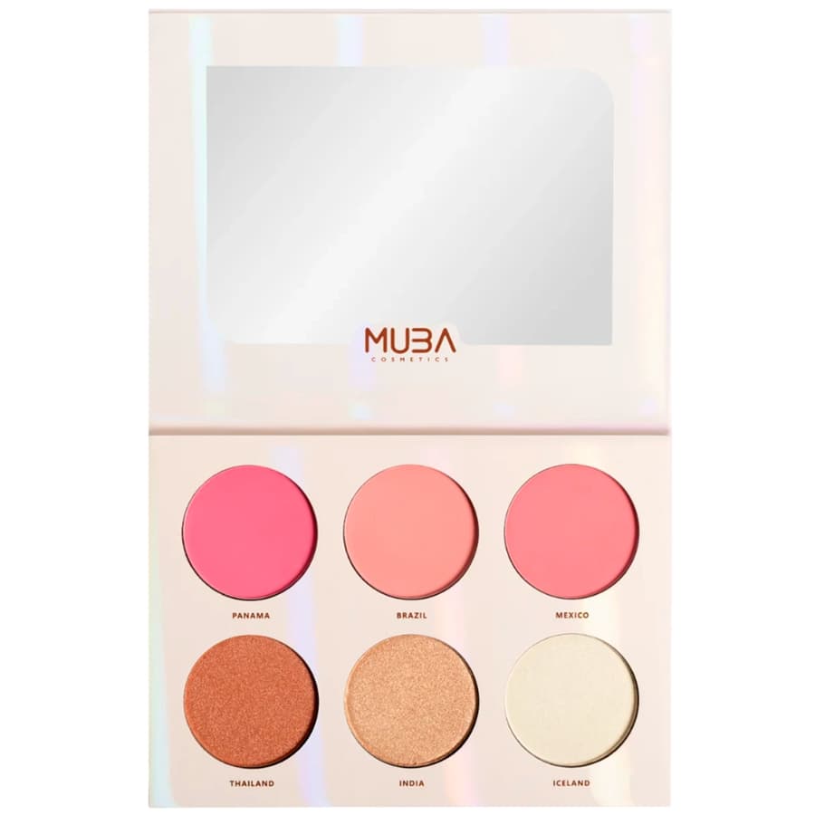 (6-pack) Muba Blush & Highlighter Palette