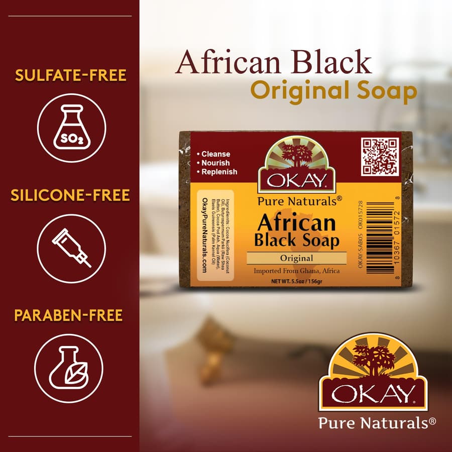 Okay African Soap Black 5.5 oz