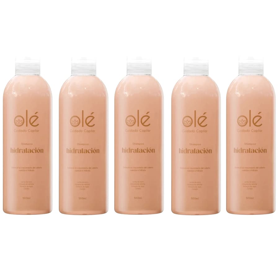(5-pack) Ole Capilar Shampoo Coconut, Cinnamon, And Honey