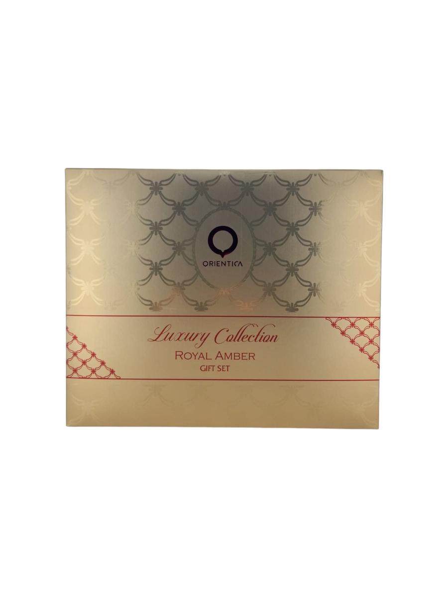 [Set] Orientica Al Haramain Royal Amber 4 Piece Set for Unisex Luxury Collection