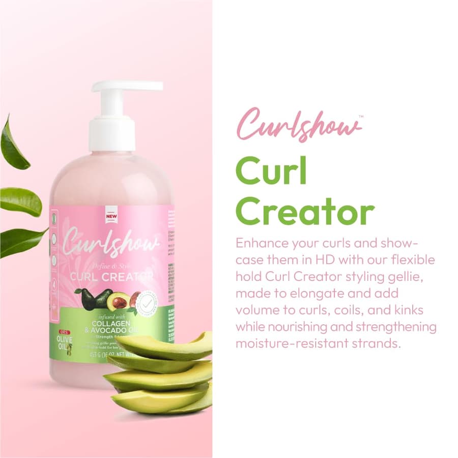 Ors Olive Oil Curlshow Curl Creator Infused With Collagen Avocado Oil for
