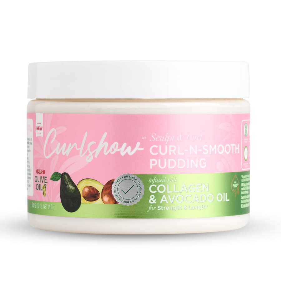 Ors Olive Oil Curlshow Curl N Smooth Pudding Infused With Collagen Avocado Oil