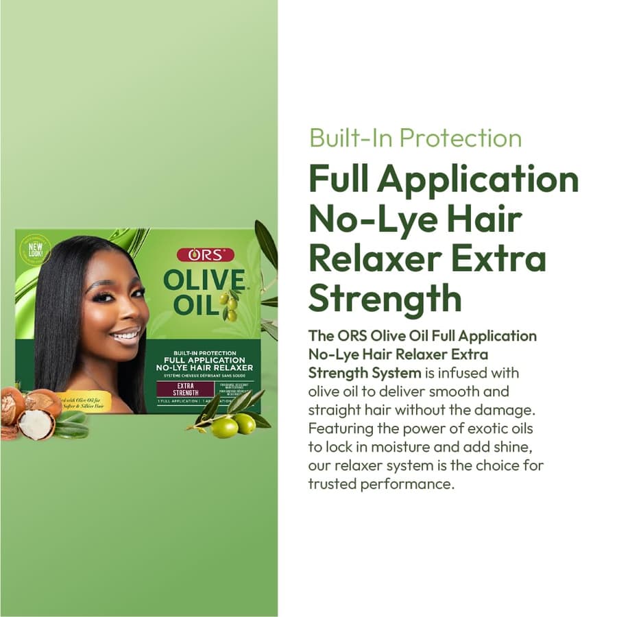 Ors Olive Oil Built In Protection Full Application No Lye Hair Relaxer Extra