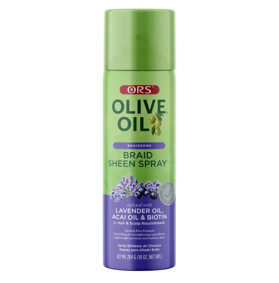 Ors Olive Oil Braidzone Braid Sheen With Lavender Acai Biotin for Hair Scalp