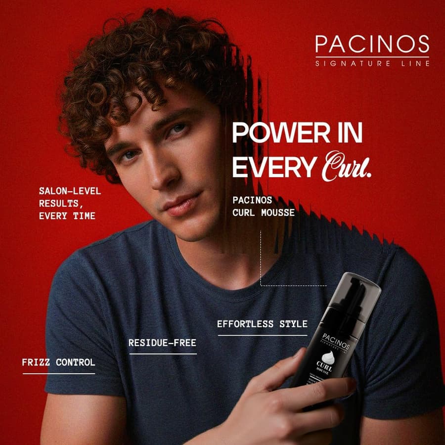 Pacinos Signature Line Curl Enhancing Mousse Light Hold Hair Mousse and Styling
