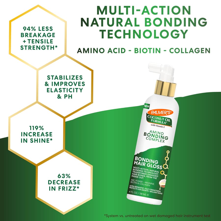 Palmer's Amino Bonding Complex Hair Gloss Hair Shine With Coconut Oil Vitamin E