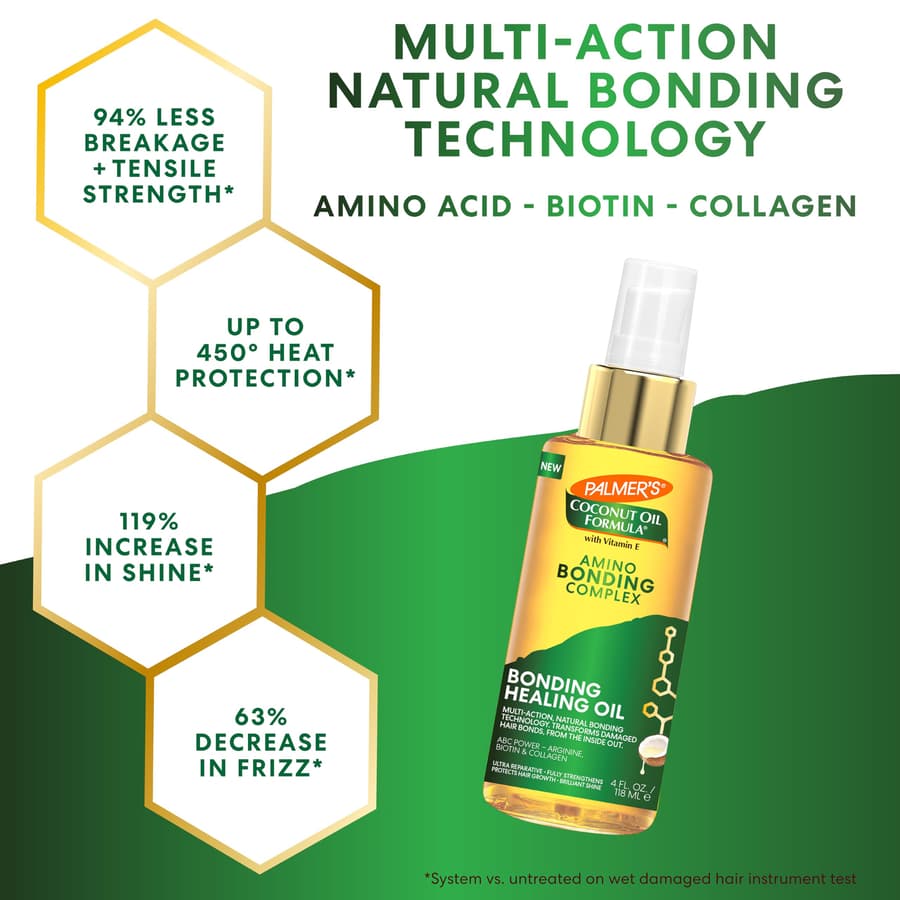 Palmer's Amino Bonding Complex Hair Oil Healing Treatment With Coconut Oil