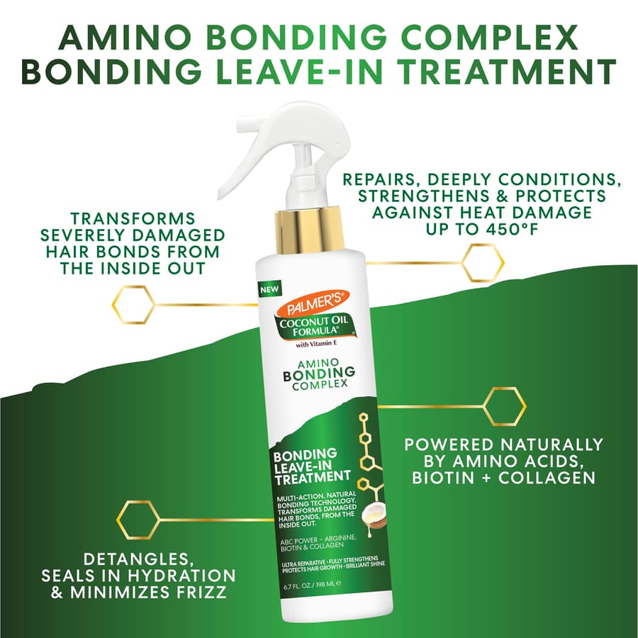Palmer's Amino Bonding Complex Hair Treatment Leave In Conditioner With Coconut