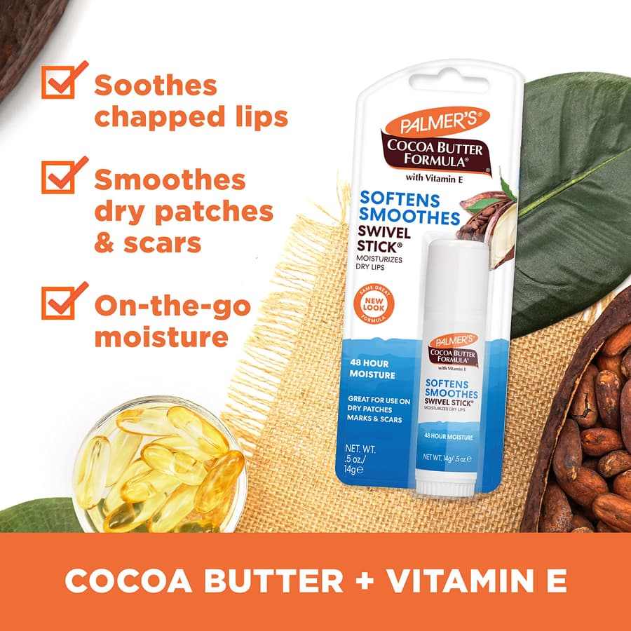 Palmer's Cocoa Butter Formula Moisturizing Swivel Stick With Vitamin E Lip Balm