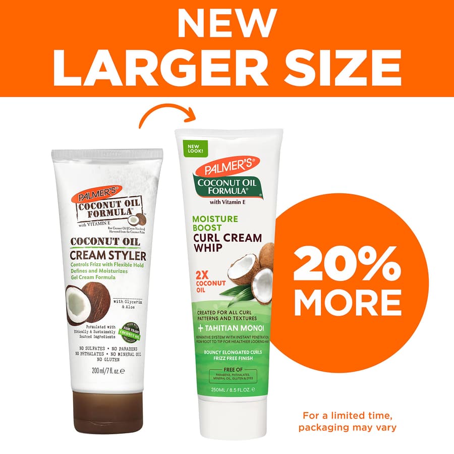 Palmer's Coconut Oil Formula Moisture Boost Curl Whip Cream . 8.5 oz