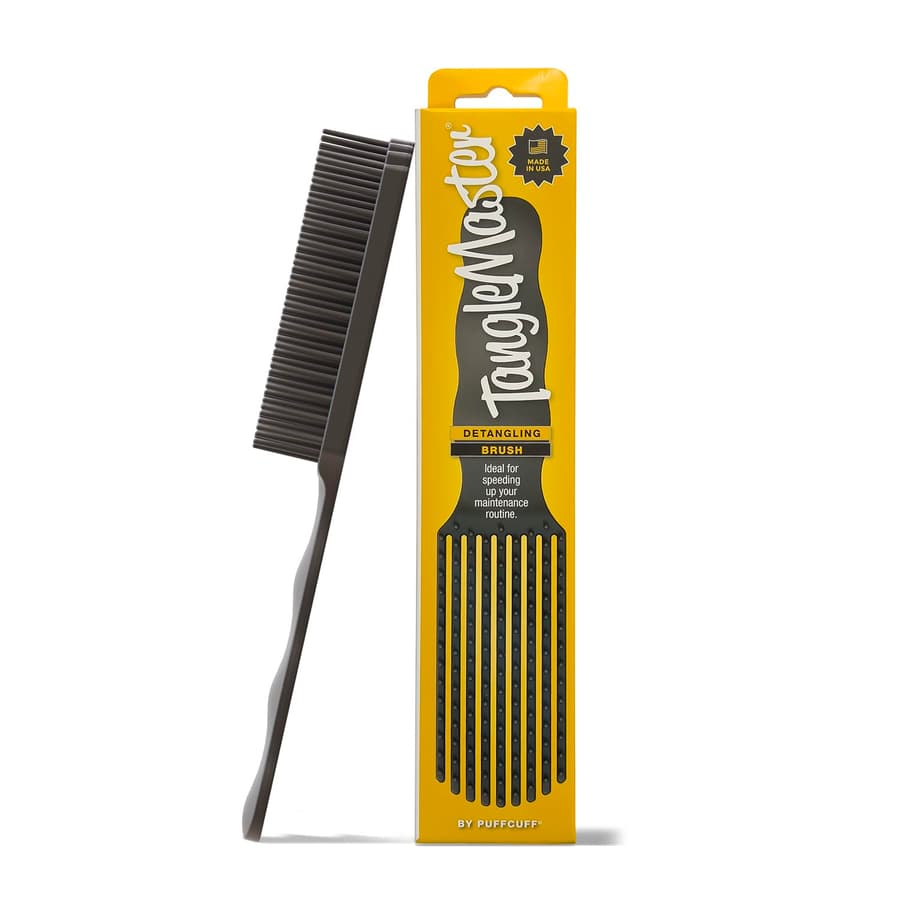 Puffcuff Tanglemaster | Detangling Hair Brush for Curly Hair | Painless Damage