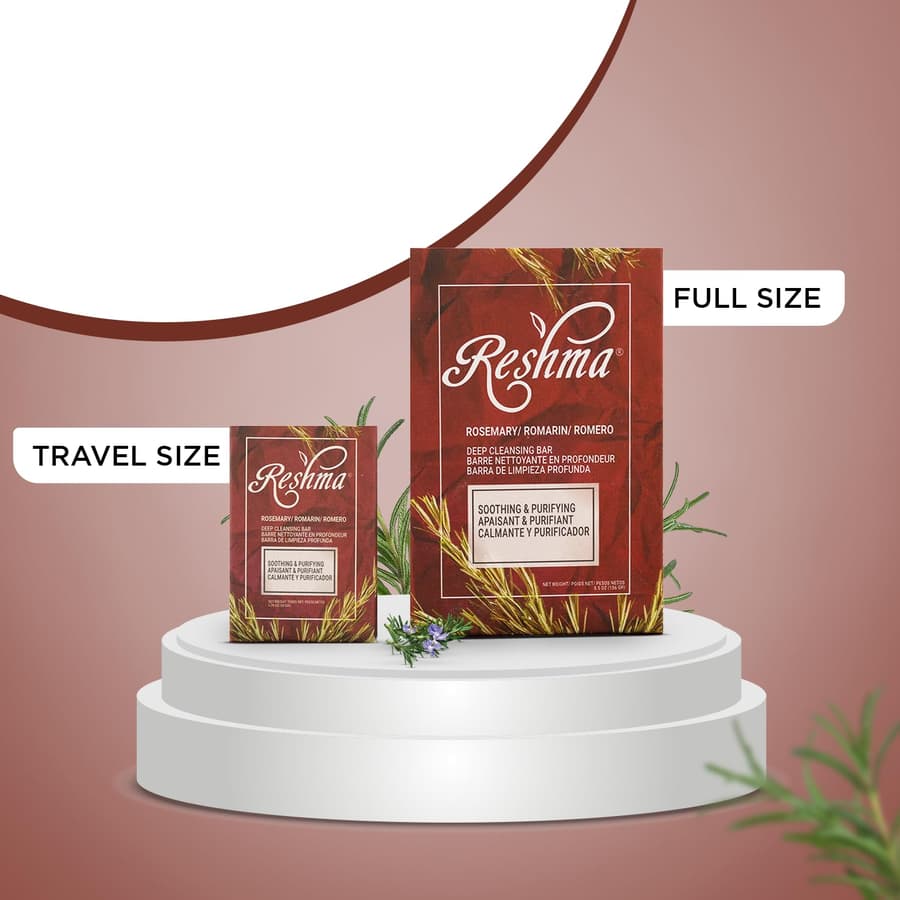 Reshma Beauty Travel Size Rosemary Soap Infused With Rosemary and Olive Oil