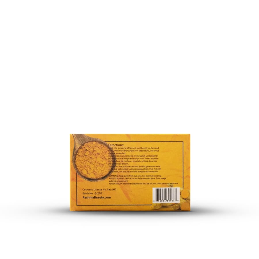 Reshma Beauty Travel Size Turmeric Soap Bar Soap for All Skin Types Dull Skin