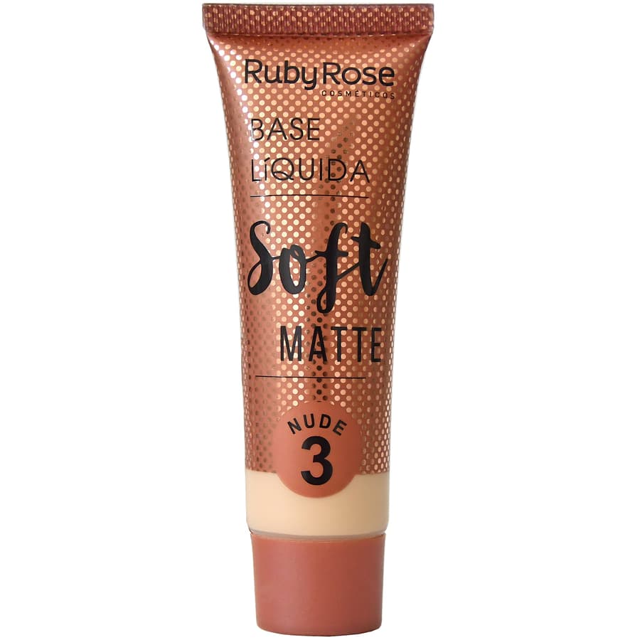 (48-pack) Ruby Rose Soft Matte Foundation Nude #3