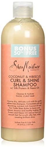 Sheamoisture Coconut Hibiscus Curl Shine Shampoo 19.5 Fl Oz