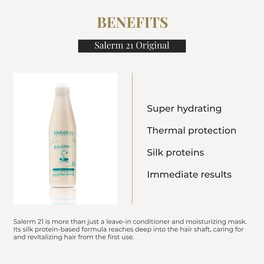 Salerm Instant Hair Conditioner 21 Silk Protein Leave In or Rinse Out