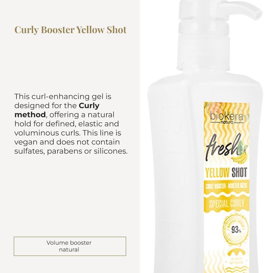 Salerm Curl Activator Gel Curly Booster Yellow Shot Biokera Fresh Defined Curls
