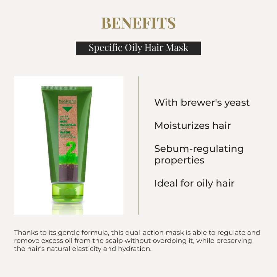Salerm Hair Mask Biokera Natura Specific Oily Hair Mask for Oily Hair With