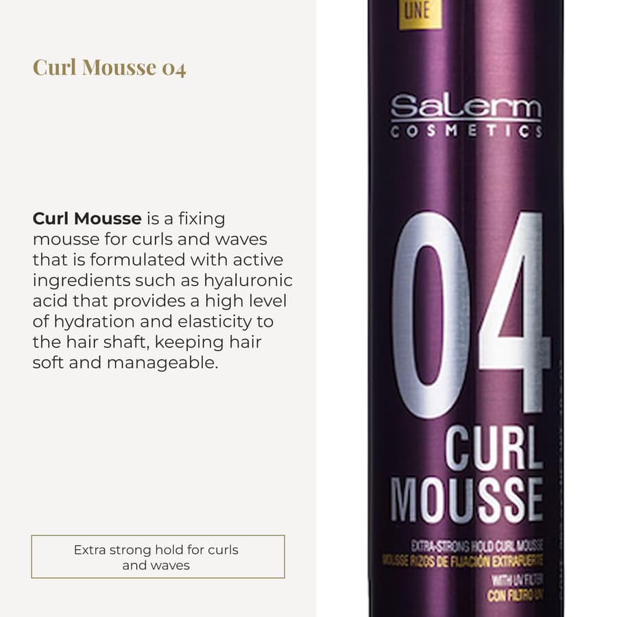 Salerm Curly Hair Mousse Pro Line Curl Mousse More Defined and Flexible Curls