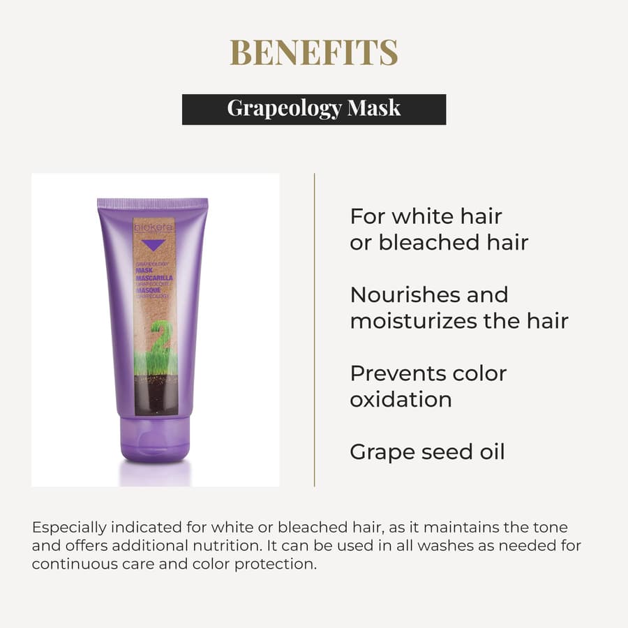 Salerm Nourishing Hair Mask Grapeology Biokera Natura Mask for White or