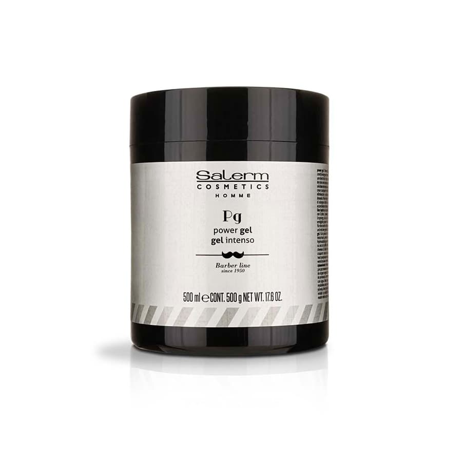 Salerm Hair Styling Gel Homme Barber Line Intense Hold Blue Gel Hydrating and