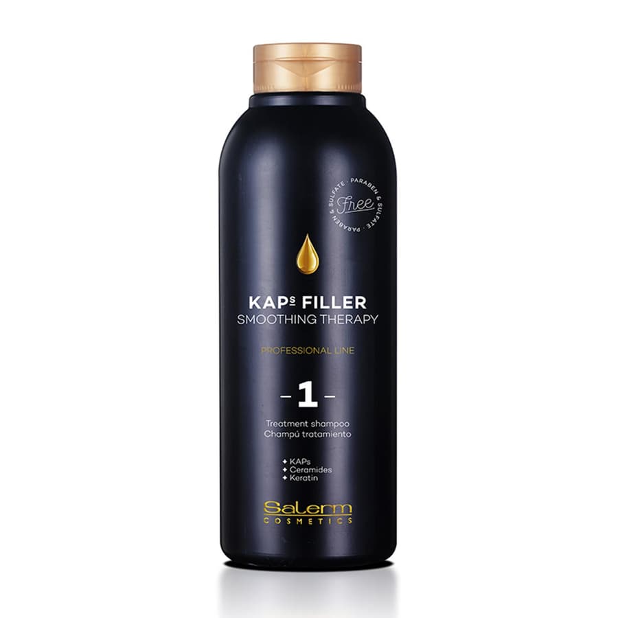 Salerm Sulfate and Paraben Free Shampoo Kaps Filler Treatment Shampoo Maintains